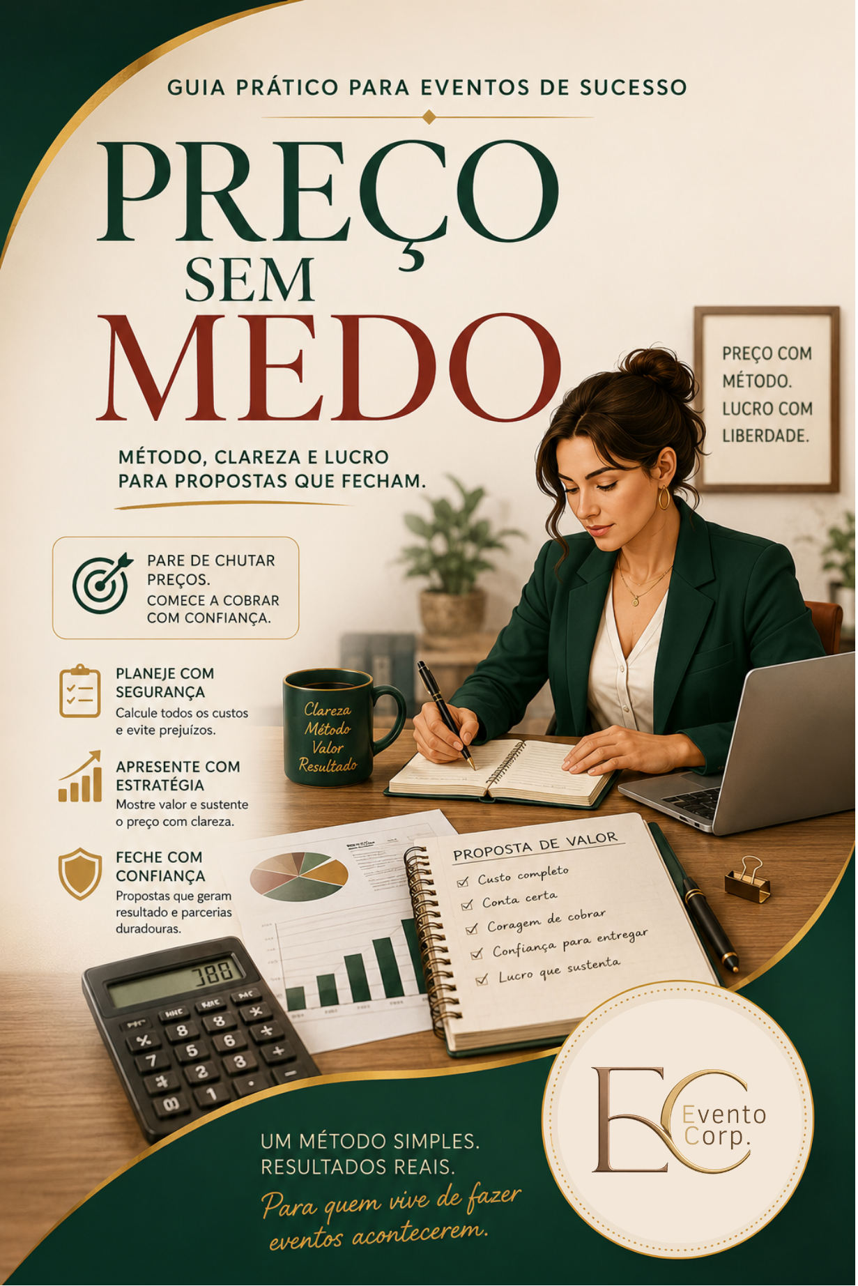 Capa do e-book Preço Sem Medo, o guia dos 3 C.